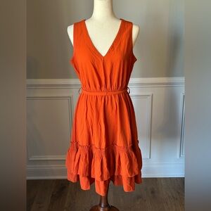 Calvin Klein Sleeveless V-Neck Tiered Dress size 10